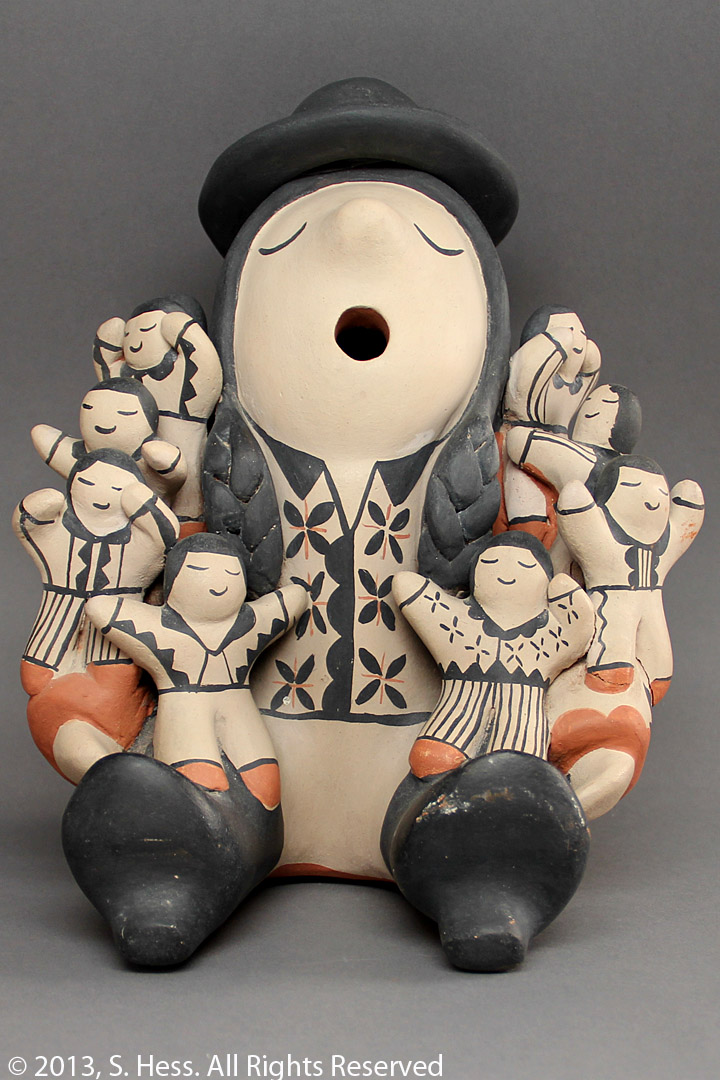 Storyteller Figure, Male. Material Ceramic. Artist
